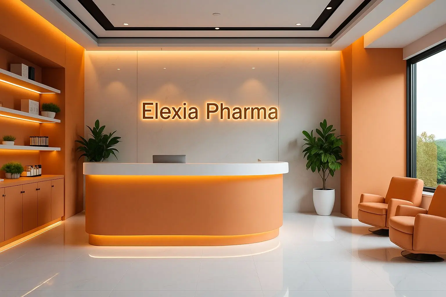 Elexia Pharma contact page hero section image